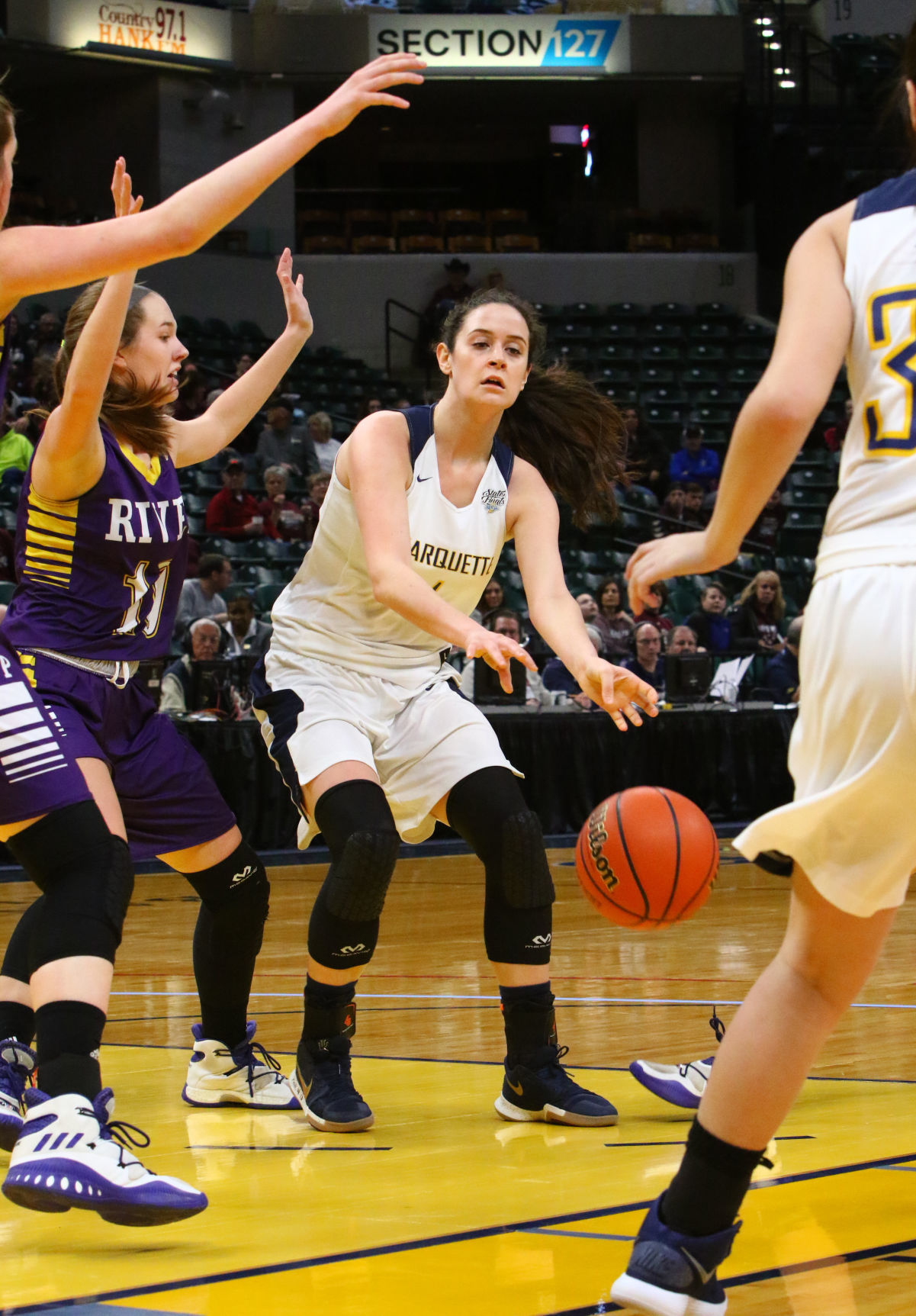 Gallery: Girls Basketball State Finals: Marquette Catholic vs. Vincennes Rivet